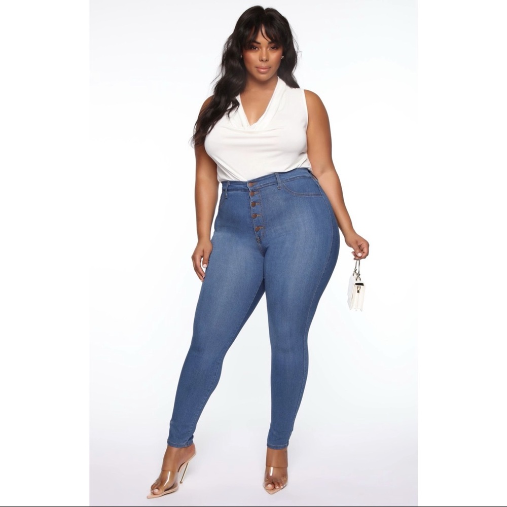 Plus size skinny jeans